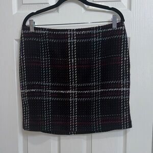 White House Black Market Plaid Mini Skirt